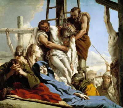 Nedtagandet från korset av Giovanni Domenico Tiepolo