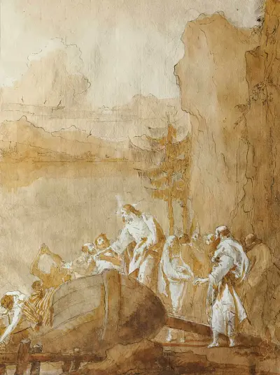 Kallelsen av Sebedaios söner av Giovanni Domenico Tiepolo