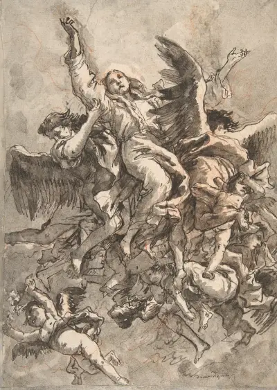 Jungfruns himmelsfärd av Giovanni Domenico Tiepolo