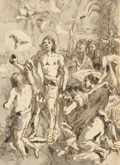 Kristi dop av Giovanni Domenico Tiepolo