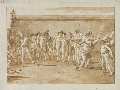 Spelet bowls av Giovanni Domenico Tiepolo