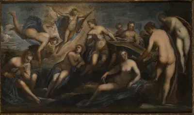 Apollo And The Muses av Domenico Tintoretto
