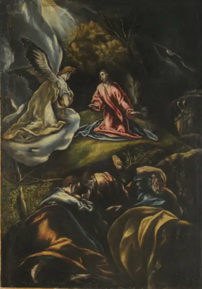Agony in the Garden av El Greco (Domenikos Theotokopoulos)