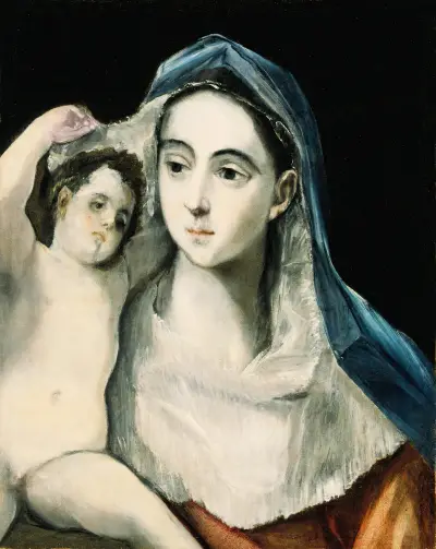 Madonna And Child av El Greco (Domenikos Theotokopoulos)
