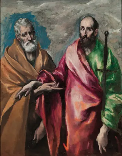 Saint Peter And Saint Paul (from 1590 until 1600) av El Greco (Domenikos Theotokopoulos)