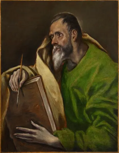 St. Luke av El Greco (Domenikos Theotokopoulos)