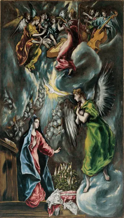 The Annunciation, 1596 av El Greco (Domenikos Theotokopoulos)