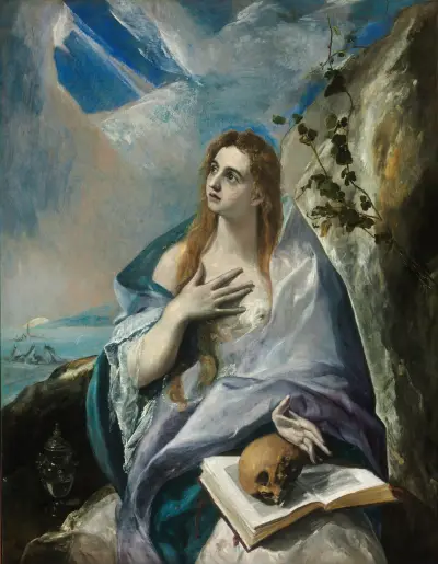 The Penitent Magdalene av El Greco (Domenikos Theotokopoulos)