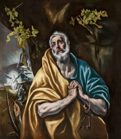 The Penitent Saint Peter av El Greco (Domenikos Theotokopoulos)