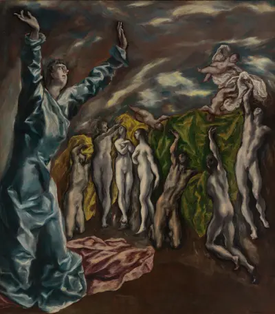 The Vision of Saint John av El Greco (Domenikos Theotokopoulos)