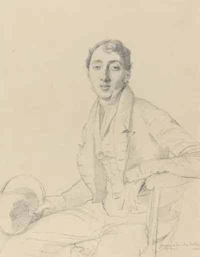 Dr. Louis Martinet av Jean Auguste Dominique Ingres