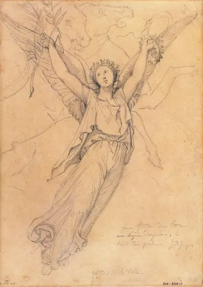 Etude pour ‘L’apothéose de Napoléon Ier’ – nr 1 av Jean Auguste Dominique Ingres