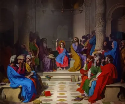 Jesus among the doctors av Jean Auguste Dominique Ingres