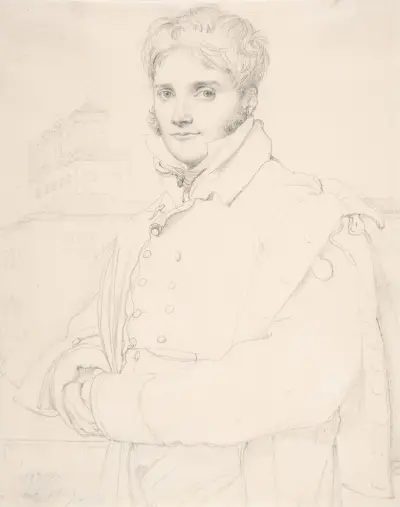 Merry-Joseph Blondel (1781-1853) av Jean Auguste Dominique Ingres