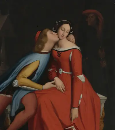 Paolo And Francesca av Jean Auguste Dominique Ingres
