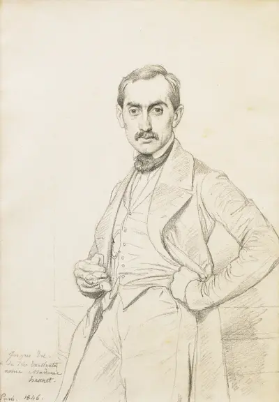 Portrait d’Alphonse Hennet de Goutel av Jean Auguste Dominique Ingres