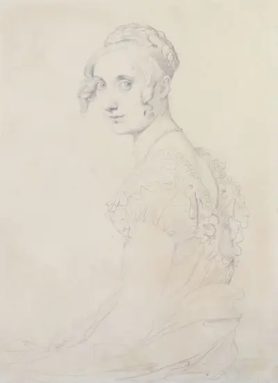 Portrait de Joséphine Nicaise-Lacroix av Jean Auguste Dominique Ingres