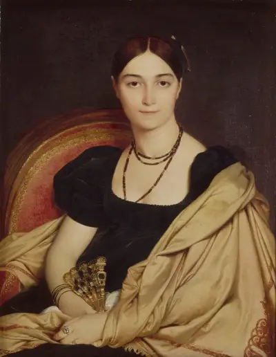 Portrait De Madame Duvaucey av Jean Auguste Dominique Ingres