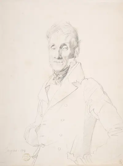 Portrait of a Man av Jean Auguste Dominique Ingres
