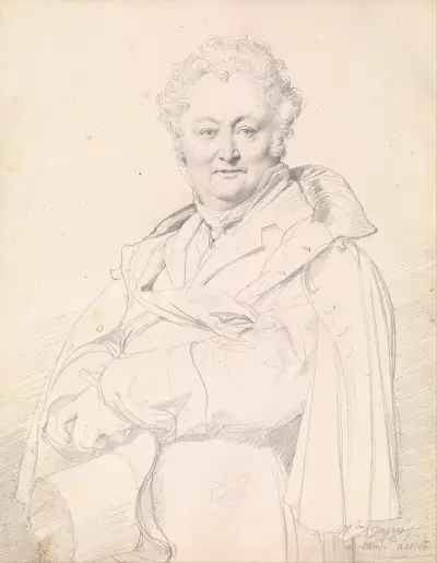 Porträt von Guillaume Guillon-Lethière von Jean Auguste Dominique Ingres