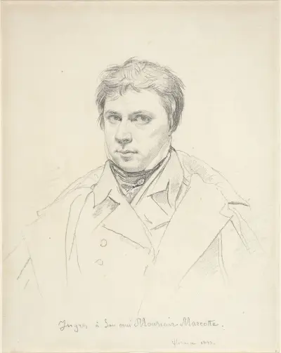 Self-Portrait, 1822 av Jean Auguste Dominique Ingres