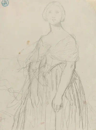 Studium do Madame Moitessier, Jean Auguste Dominique Ingres