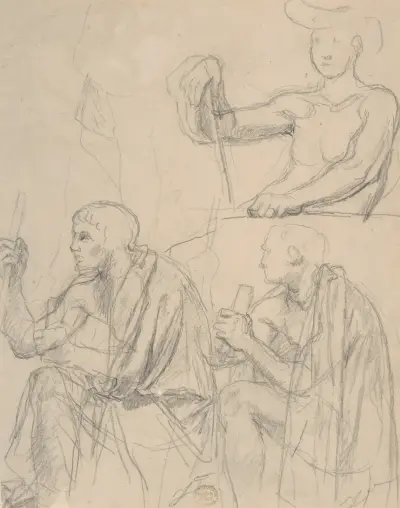 Studium postaci – nr 2, Jean Auguste Dominique Ingres