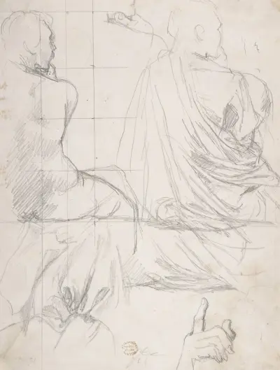 Study of Figures – nr 1 av Jean Auguste Dominique Ingres