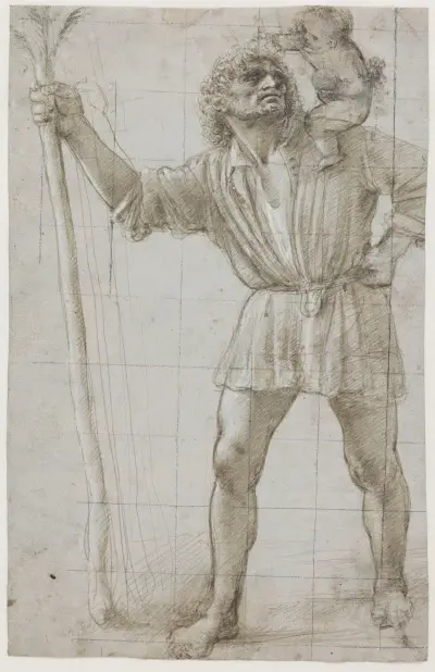 Den hellige Christophorus av Donato Bramante