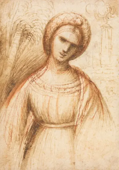 Lady in a Landscape (recto) av Dosso Dossi