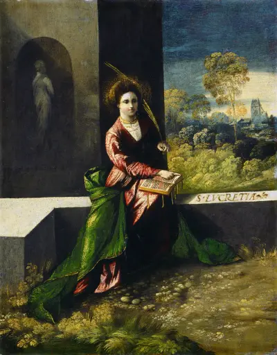 Saint Lucretia av Dosso Dossi