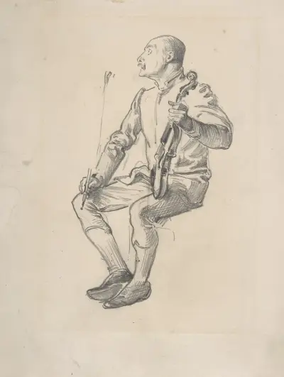 Violinist av George Du Maurier