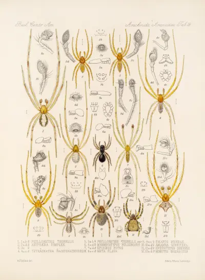 Arachnida Araneidea Pl 18 av Frederick DuCane Godman