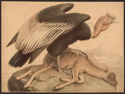 Kondor (Sarcoramphus gryphus) av F. E. Wachsmuth