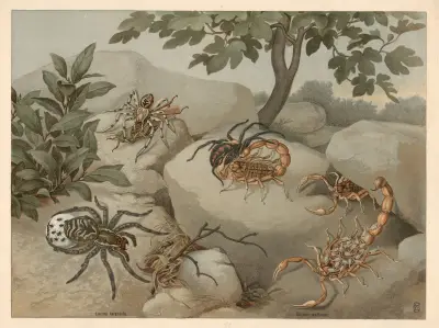 Skorpion och tarantel av F. E. Wachsmuth