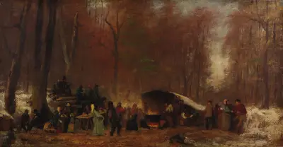 A Different Sugaring Off av Eastman Johnson