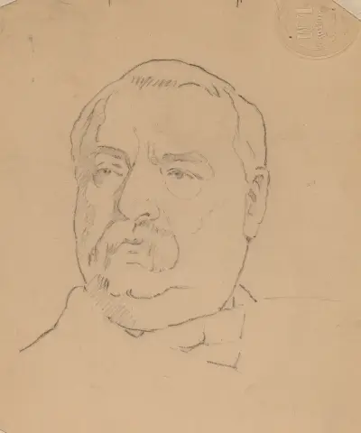 Grover Cleveland (recto) av Eastman Johnson