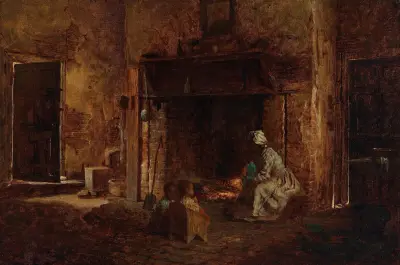 Köket på Mount Vernon av Eastman Johnson