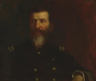 Porträtt av Commodore Philip Carrigan Johnson, Jr. av Eastman Johnson