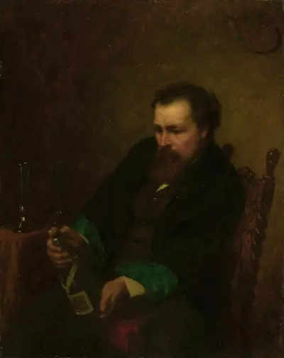 Självporträtt av Eastman Johnson