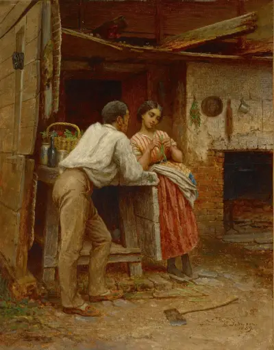 Södra uppvaktning av Eastman Johnson