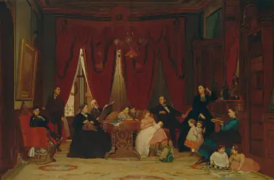 The Hatch Family av Eastman Johnson