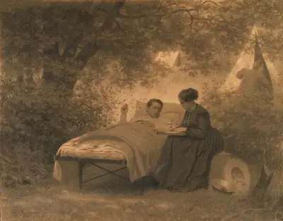 The Letter Home av Eastman Johnson