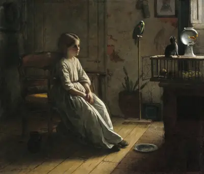 The Pets av Eastman Johnson