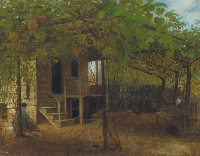 Under vinrankorna av Eastman Johnson