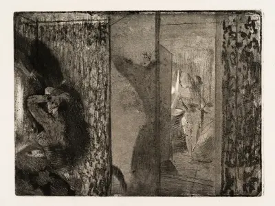 Actresses in their Dressing Rooms, 1879 – nr 2 av Edgar Degas