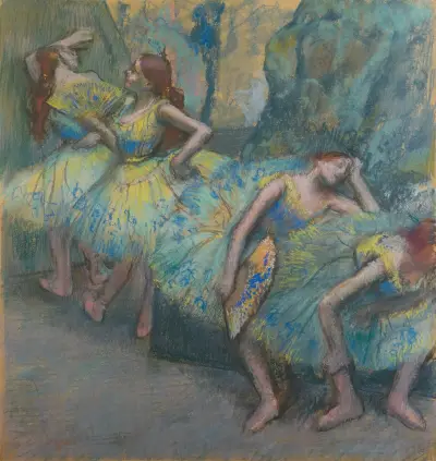 Ballet Dancers in the Wings av Edgar Degas