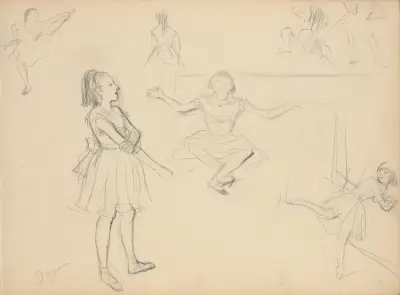 Ballet Dancers Rehearsing, 1877 – nr 1 av Edgar Degas