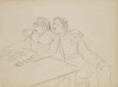 Brothel Scene, 1877 – nr 5 av Edgar Degas
