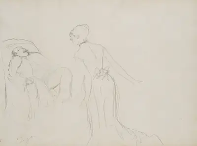 Café Concert Rehearsal av Edgar Degas